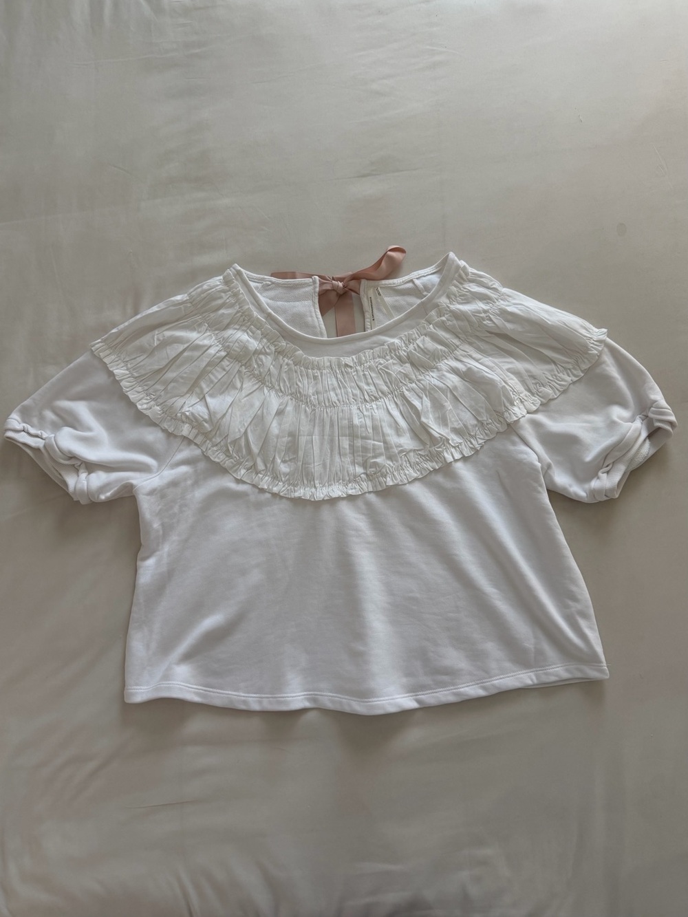 Anthropologie Tie-Back Ruched Blouse
